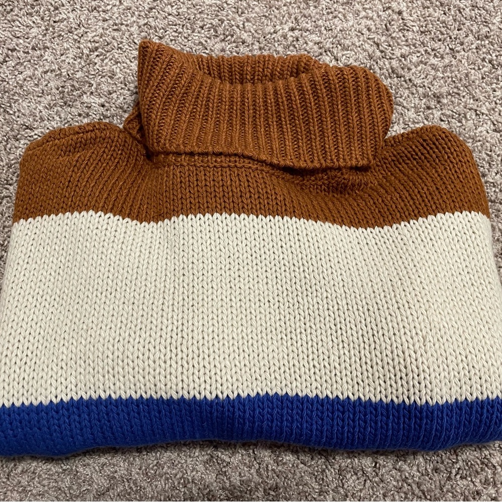 Colour Block Turtleneck